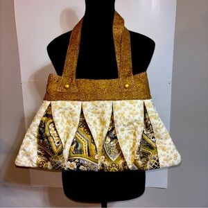 Tote Bag Purse Multicolour Floral Zipper 20x12